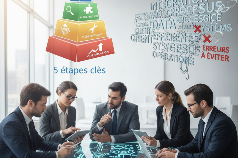 Cet article exposera les étapes essentielles pour réussir l'intégration d'un CRM - intégration CRM, meilleures pratiques, err