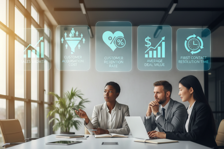 Cet article traitera des indicateurs clés de performance (KPI) à suivre pour mes - KPI CRM, évaluer efficacité CRM, optimisat