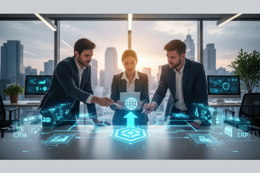 Cet article examinera comment l'intégration des systèmes CRM et ERP peut transfo - intégration CRM, ERP, efficacité opération