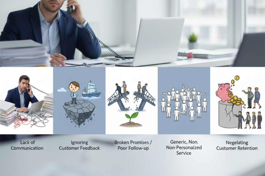 Découvrez les erreurs de gestion client les plus fréquentes pour les petites et - gestion relation client, erreurs PME, fidél