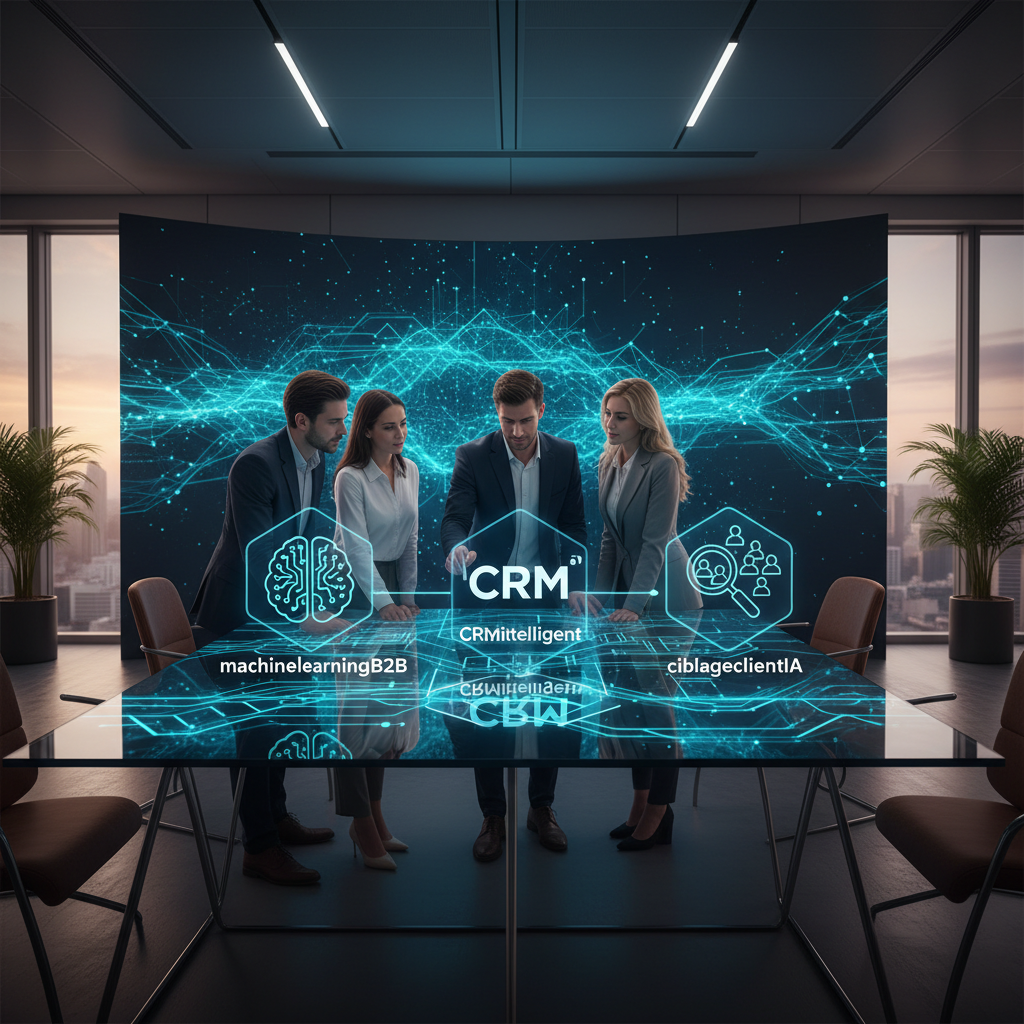 Découvrez comment l'intégration du machine learning dans les CRM transforme les - machinelearningB2B, CRMintelligent, ciblage