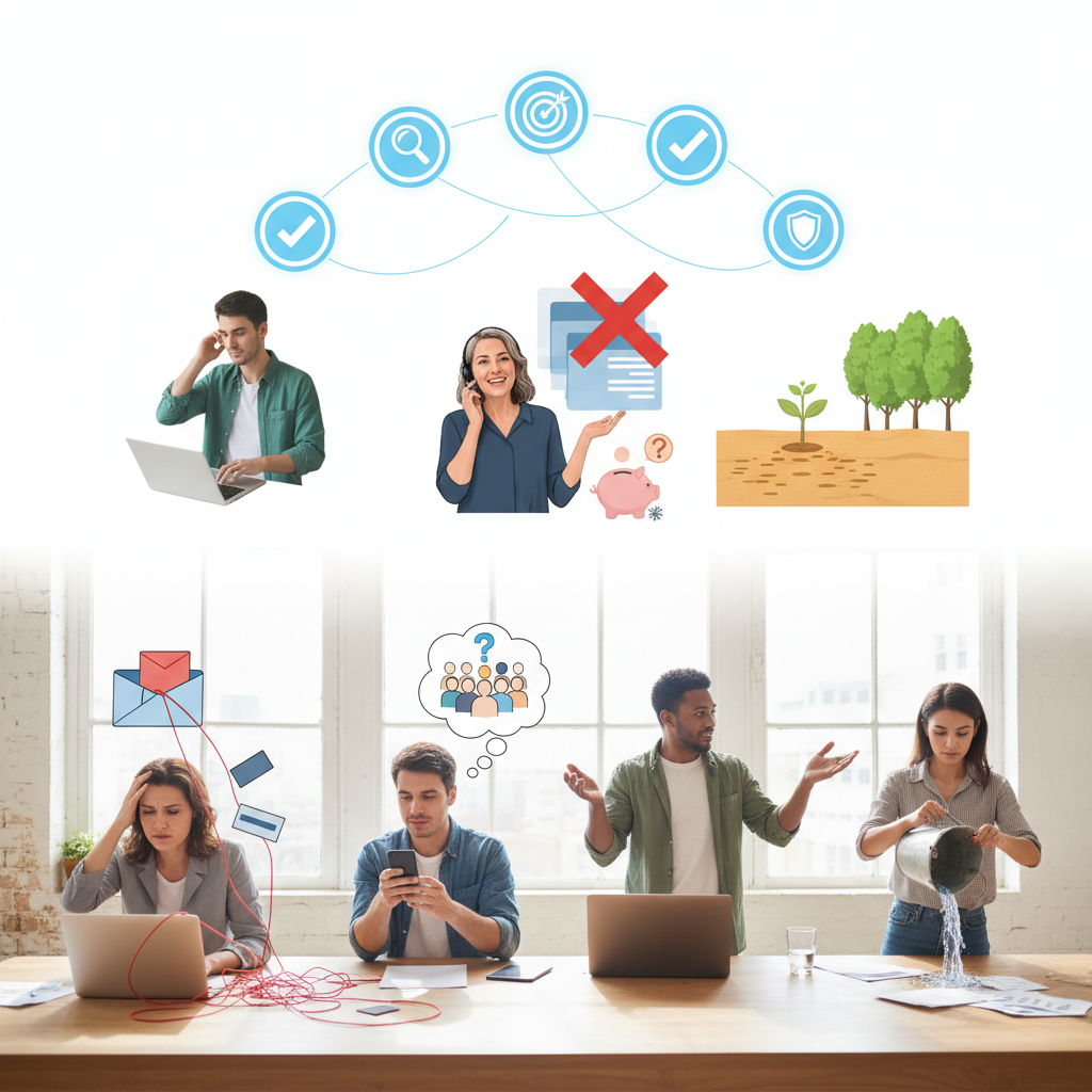 Découvrez les pièges fréquents dans la recherche de clients pour les freelances - prospectionfreelances, erreurscommercialesi