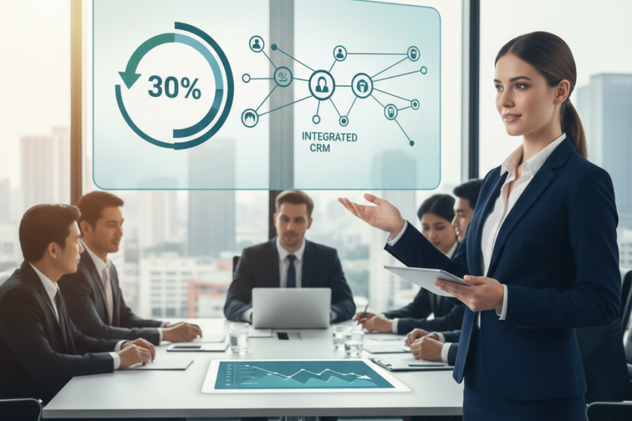 Découvrez l'étude de cas détaillée d'un consultant B2B qui a utilisé Captain Sel - consultantb2b, réductionchurn, crmintégré