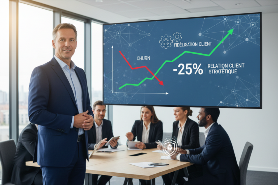 Découvrez l'étude de cas détaillée d'un consultant B2B qui a mis en place des st - churnclientsb2b, relationclientstratégique
