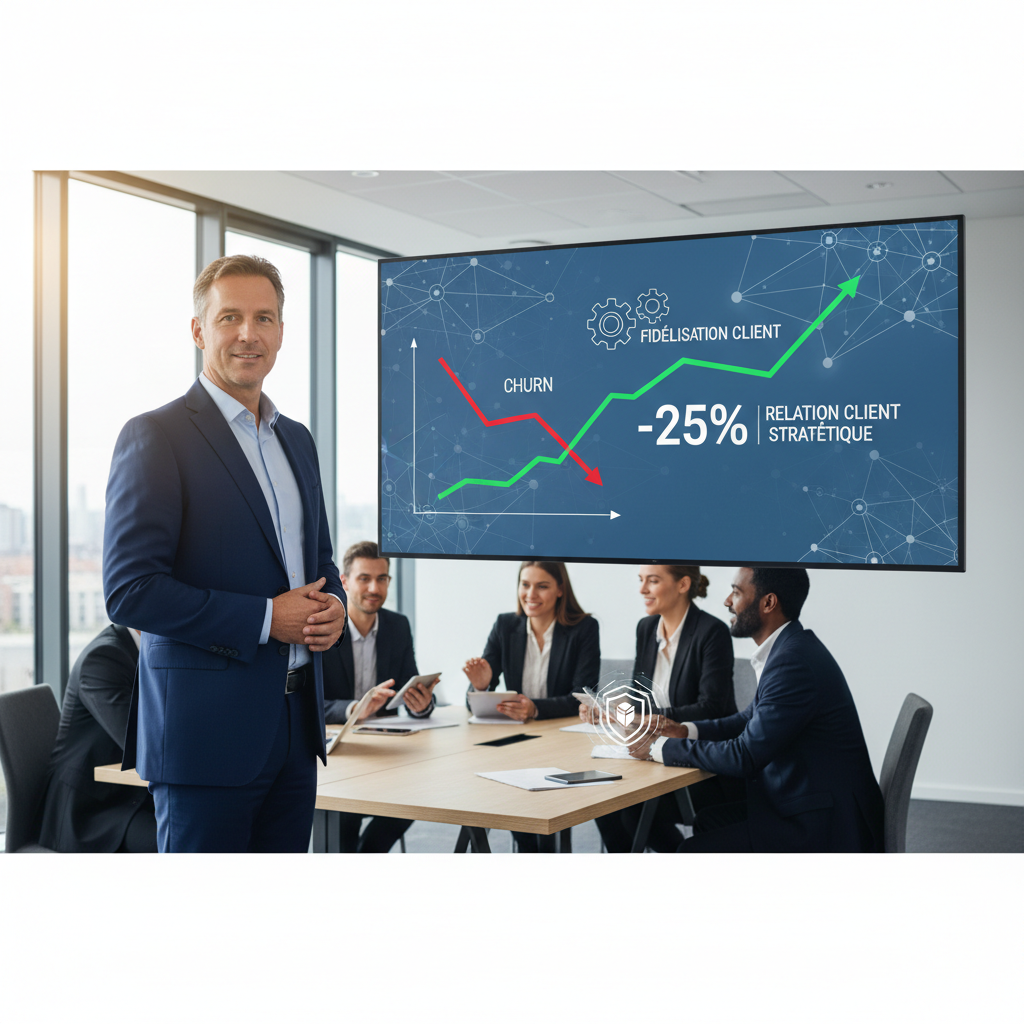 Découvrez l'étude de cas détaillée d'un consultant B2B qui a mis en place des st - churnclientsb2b, relationclientstratégique