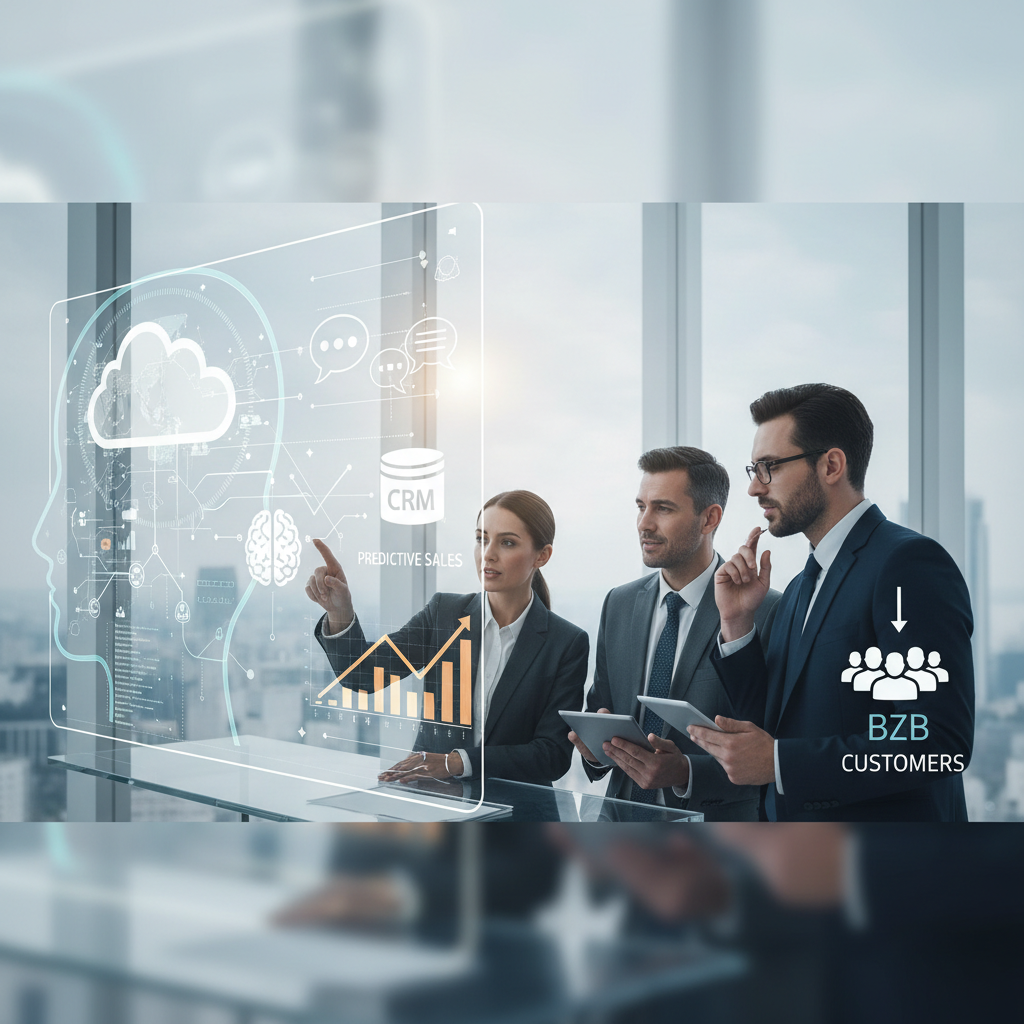 Découvrez une feuille de route avancée pour les PME B2B souhaitant fusionner l'i - iaconversationnellecrm, ventesb2bprédictiv