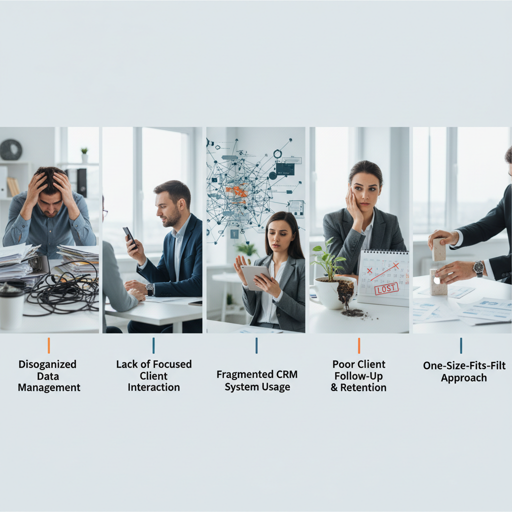 Découvrez les erreurs typiques que commettent les cabinets de coaching dans leur - gestion commerciale coaching, erreurs CRM