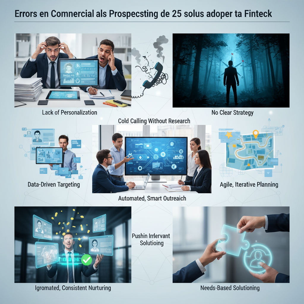 Découvrez les pièges courants en prospection commerciale et les stratégies adopt - prospectioncommerciale, fintech, erreursàé