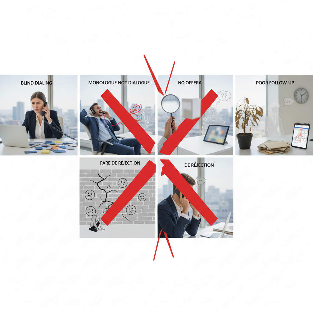 Découvrez les erreurs de prospection B2B téléphonique qui coûtent cher aux PME e - erreurs prospection b2b, phoning commercia