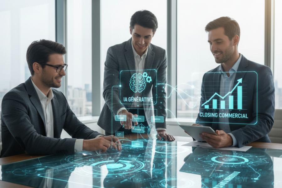 Découvrez les stratégies concrètes pour exploiter l'IA générative et transformer - iagénérative, closingcommercial, conversio