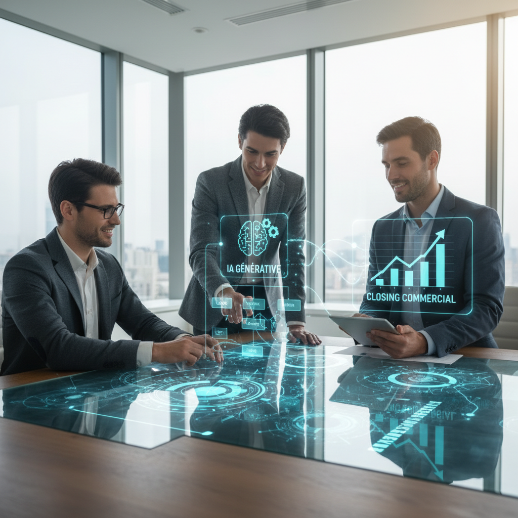 Découvrez les stratégies concrètes pour exploiter l'IA générative et transformer - iagénérative, closingcommercial, conversio