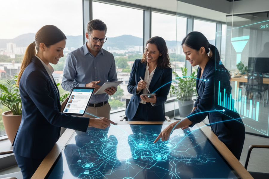 Cet article analyse en profondeur comment les PME B2B utilisent un CRM optimisé - crmb2bpme, prospectionterrain, gestioncomme