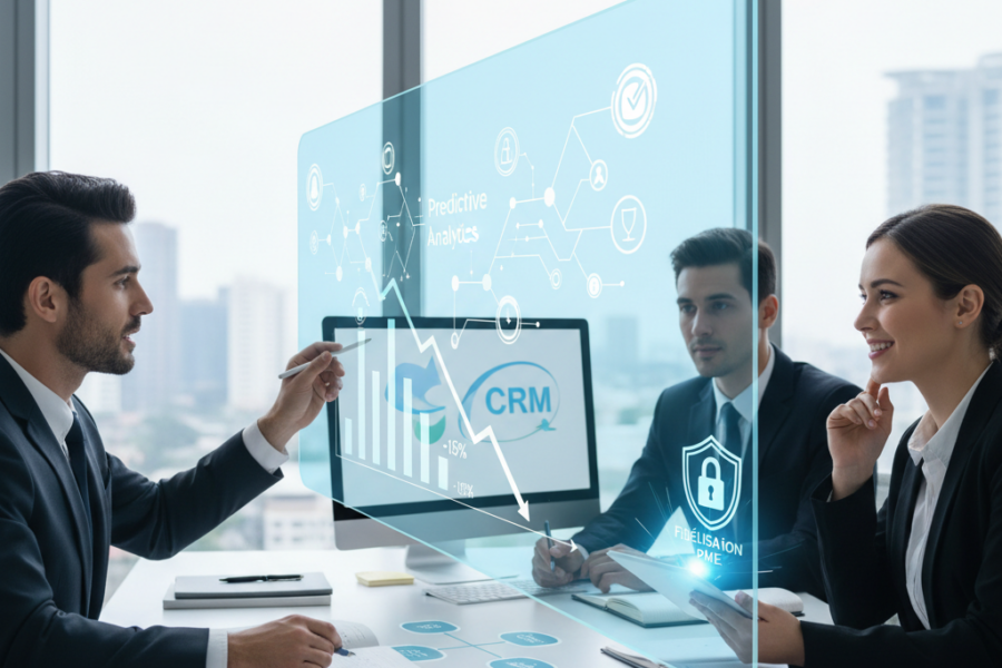 Découvrez une étude de cas exclusive montrant comment l'analyse prédictive intég - churnclient, crmprédictif, fidélisationPME