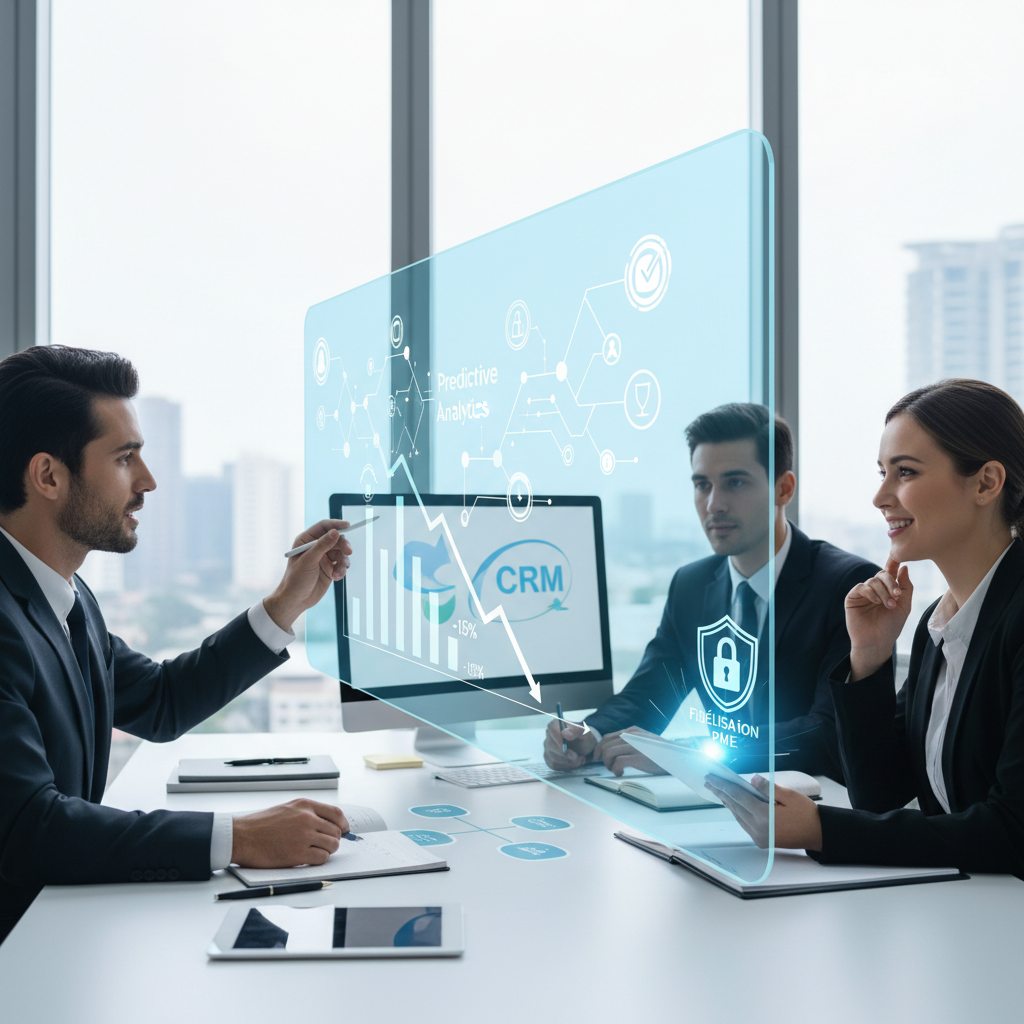 Découvrez une étude de cas exclusive montrant comment l'analyse prédictive intég - churnclient, crmprédictif, fidélisationPME