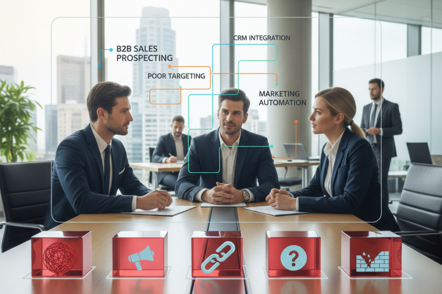 Découvrez les erreurs classiques en prospection B2B que les PME commettent et co - erreurs prospection b2b, gestion commercia