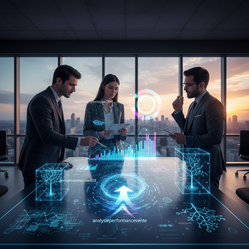 Découvrez comment les responsables commerciaux des services B2B peuvent utiliser - reportingdynamiqueCRM, gestioncommercialeB