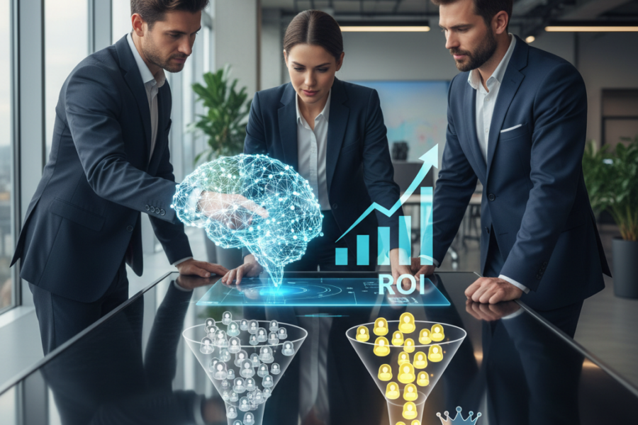 Découvrez comment un CRM doté de capacités prédictives transforme la gestion des - crmprédictif, leadsb2b, roicommercial