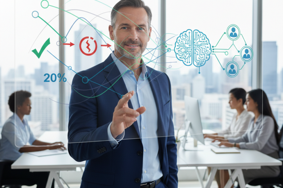 Découvrez comment l'intégration de l'intelligence artificielle dans son CRM a pe - churnrateia, directeurcommercialia, rétent