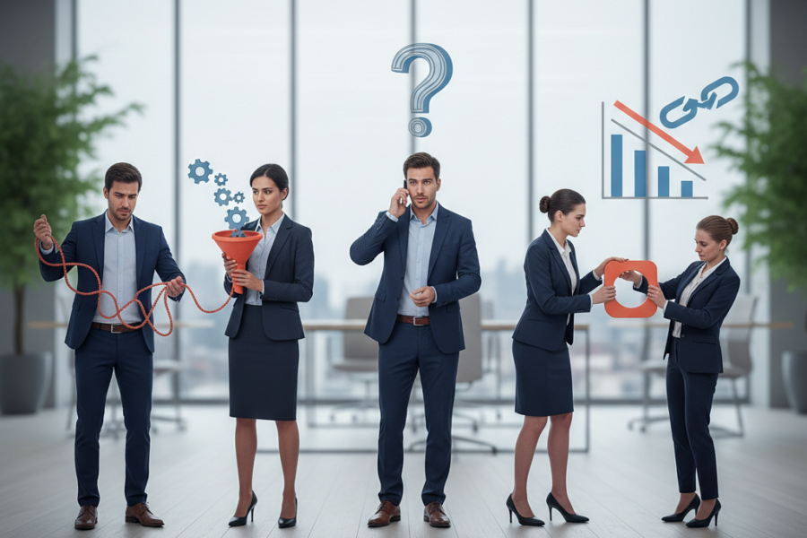 Découvrez les cinq erreurs les plus fréquentes en prospection téléphonique B2B s - prospectionb2b, téléprospectionerreurs, ch