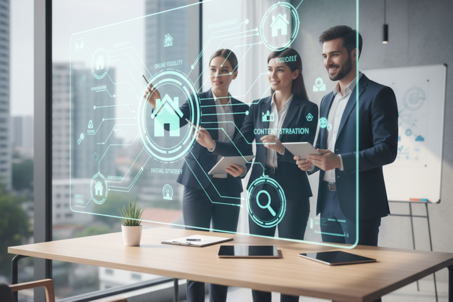 Découvrez comment les agents immobiliers peuvent exploiter le marketing digital - marketingimmobilier2026, visibilitéenlignea